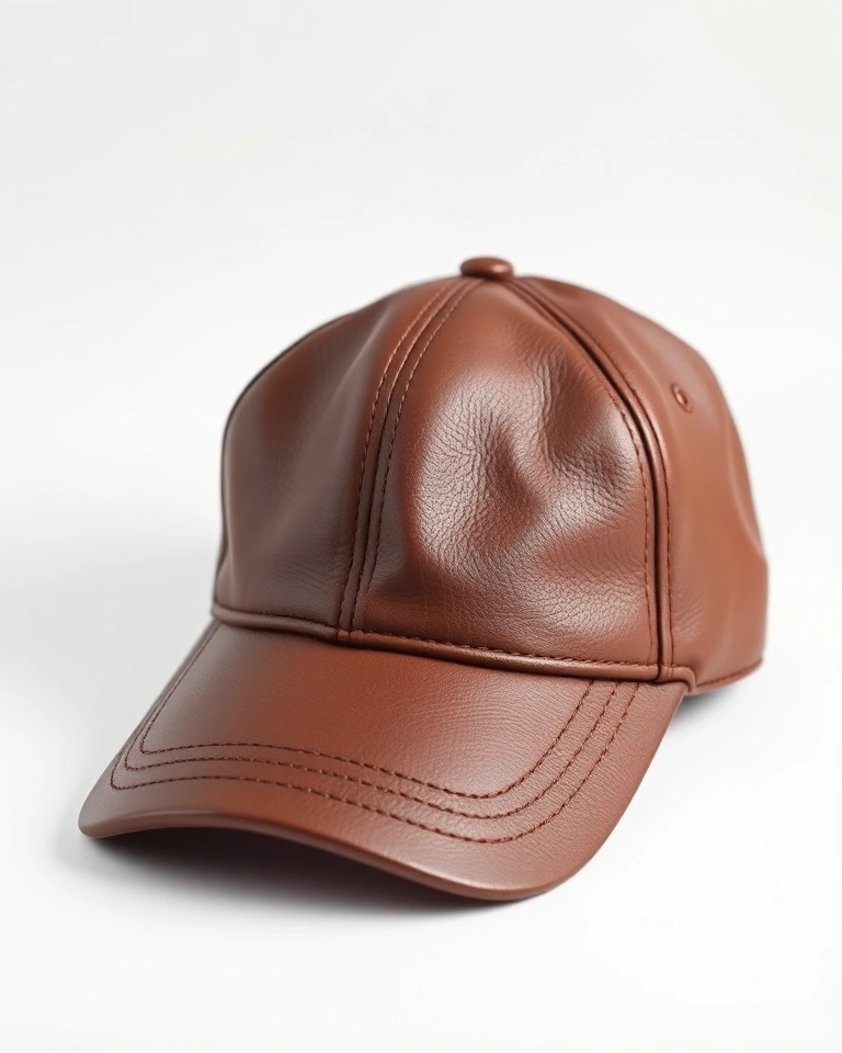 Leather Six-Panel Cap